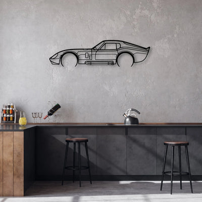 Daytona 1965 Classic Silhouette Metal Wall Art - Automotive Garage Decor