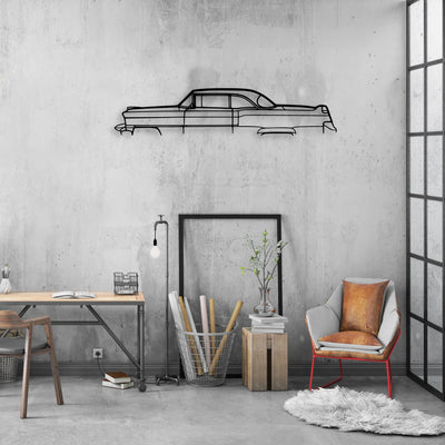 De1955 Classic Silhouette Metal Wall Art - Automotive Garage Decor