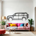 Defender 110 2022 Classic Silhouette Metal Wall Art - Automotive Garage Decor