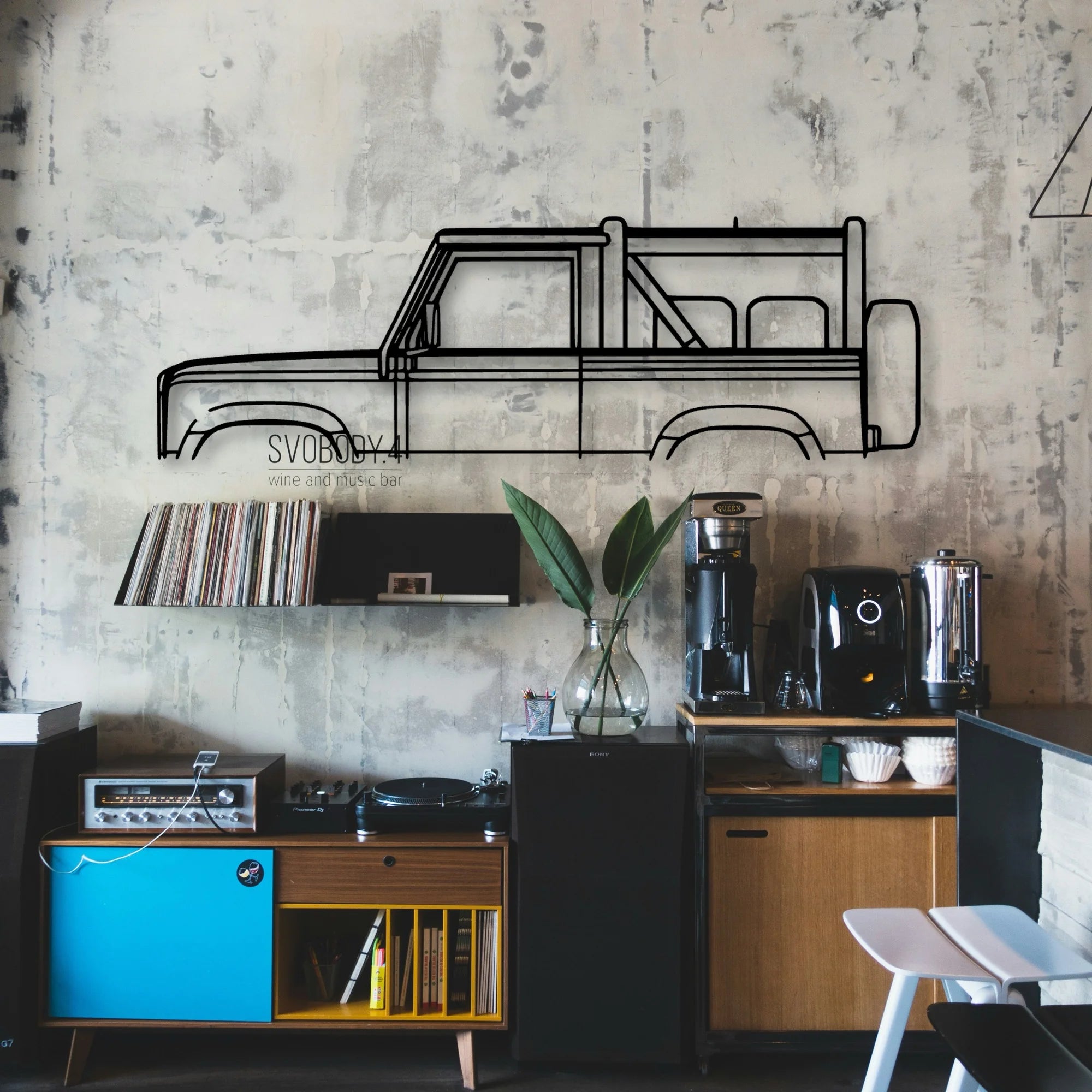 Defender 90 1994 Classic Silhouette Metal Wall Art - Automotive Garage Decor