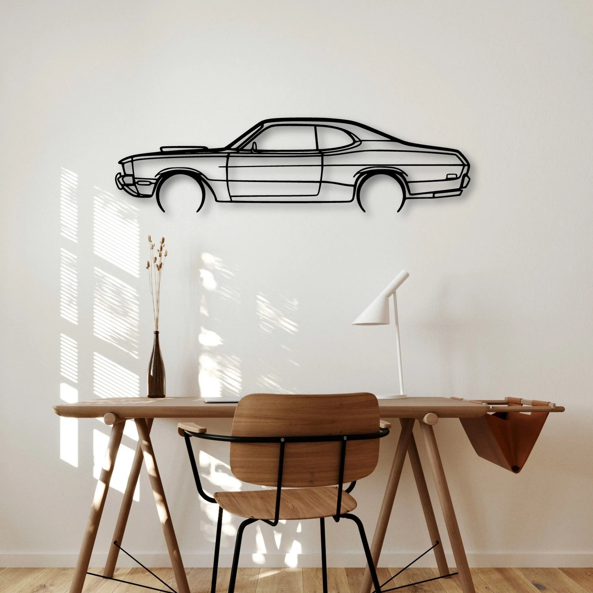 Demon 1971 Classic Silhouette Metal Wall Art - Automotive Garage Decor
