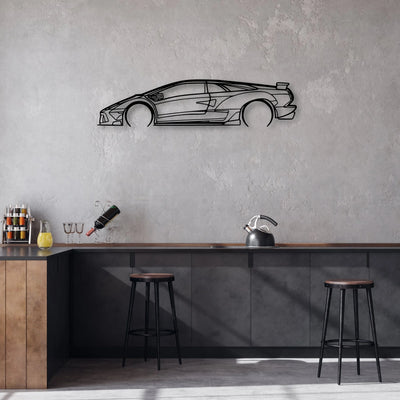 Diablo 6.0 Classic Silhouette Metal Wall Art - Automotive Garage Decor