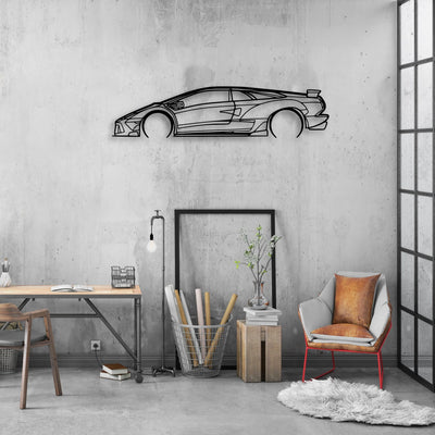 Diablo 6.0 Classic Silhouette Metal Wall Art - Automotive Garage Decor