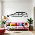E36 320i 1996 Classic Silhouette Metal Wall Art - Automotive Garage Decor