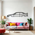 E36 M3 CS Classic Silhouette Metal Wall Art - Automotive Garage Decor