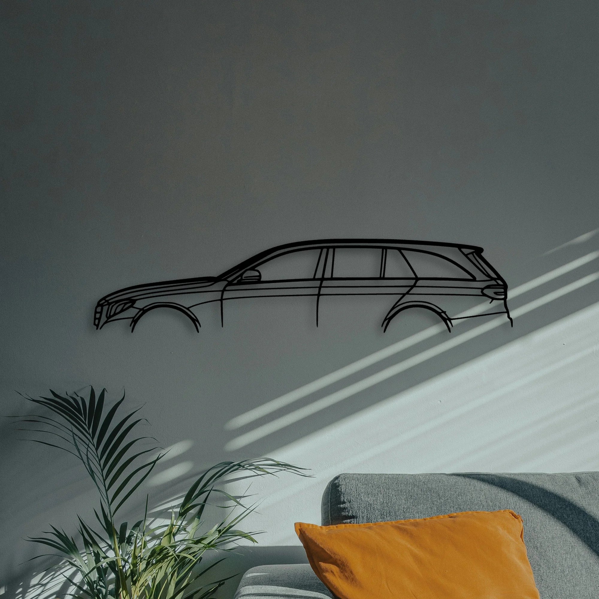 E400 T 2017 Classic Silhouette Metal Wall Art - Automotive Garage Decor