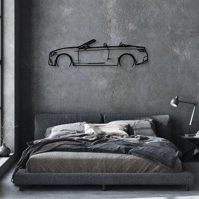 E450 2020 Cabrio Classic Silhouette Metal Wall Art - Automotive Garage Decor