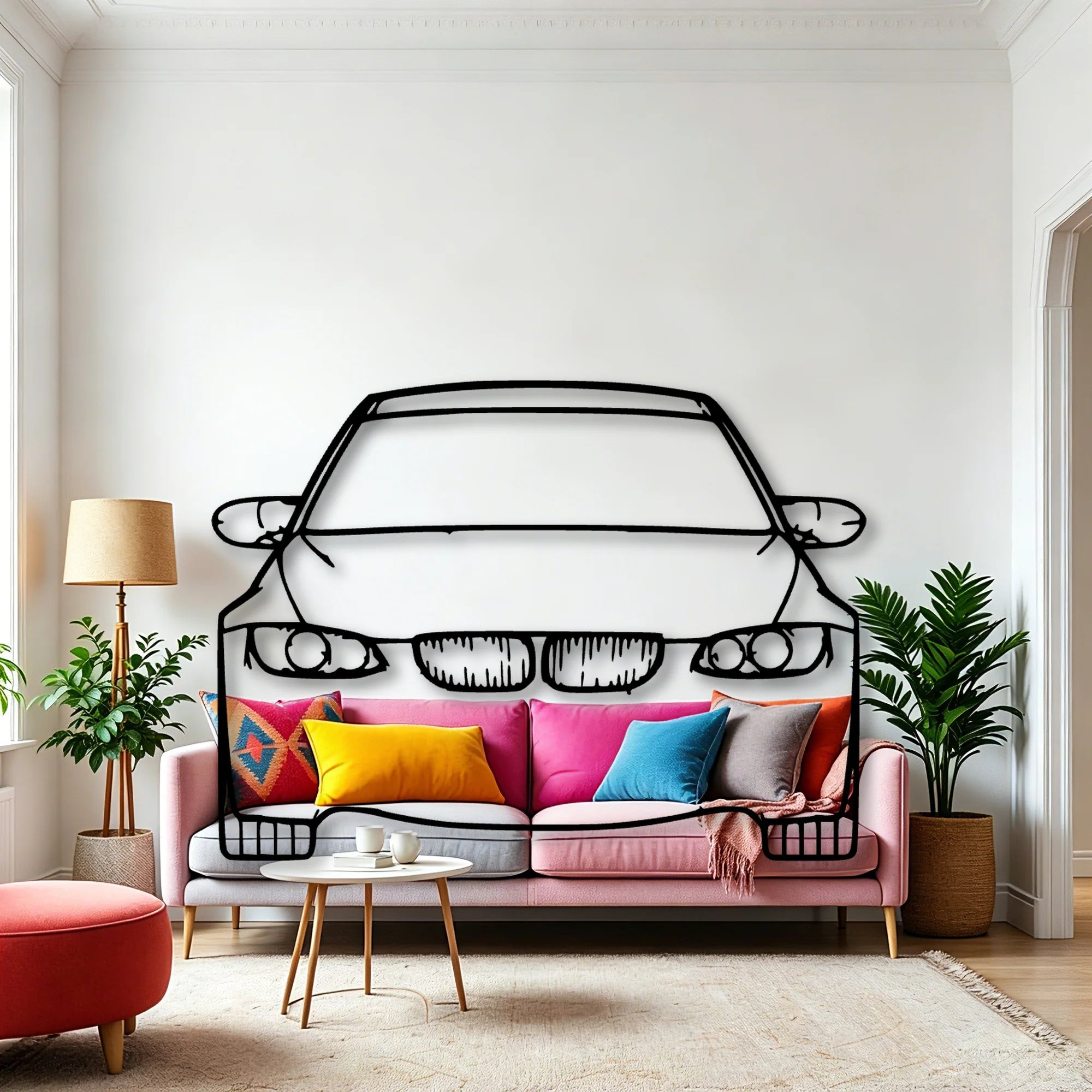E92 M3 Classic Silhouette Metal Wall Art - Automotive Garage Decor
