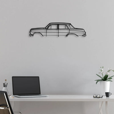 EJ 1963 Classic Silhouette Metal Wall Art - Automotive Garage Decor