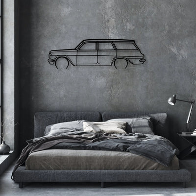 EJ Wagon 1963 Classic Silhouette Metal Wall Art - Automotive Garage Decor