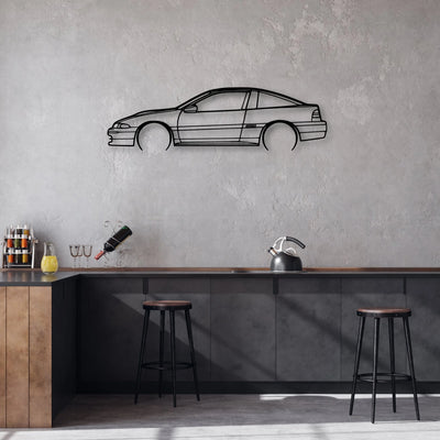 Eclipse GS 1992 Classic Silhouette Metal Wall Art - Automotive Garage Decor