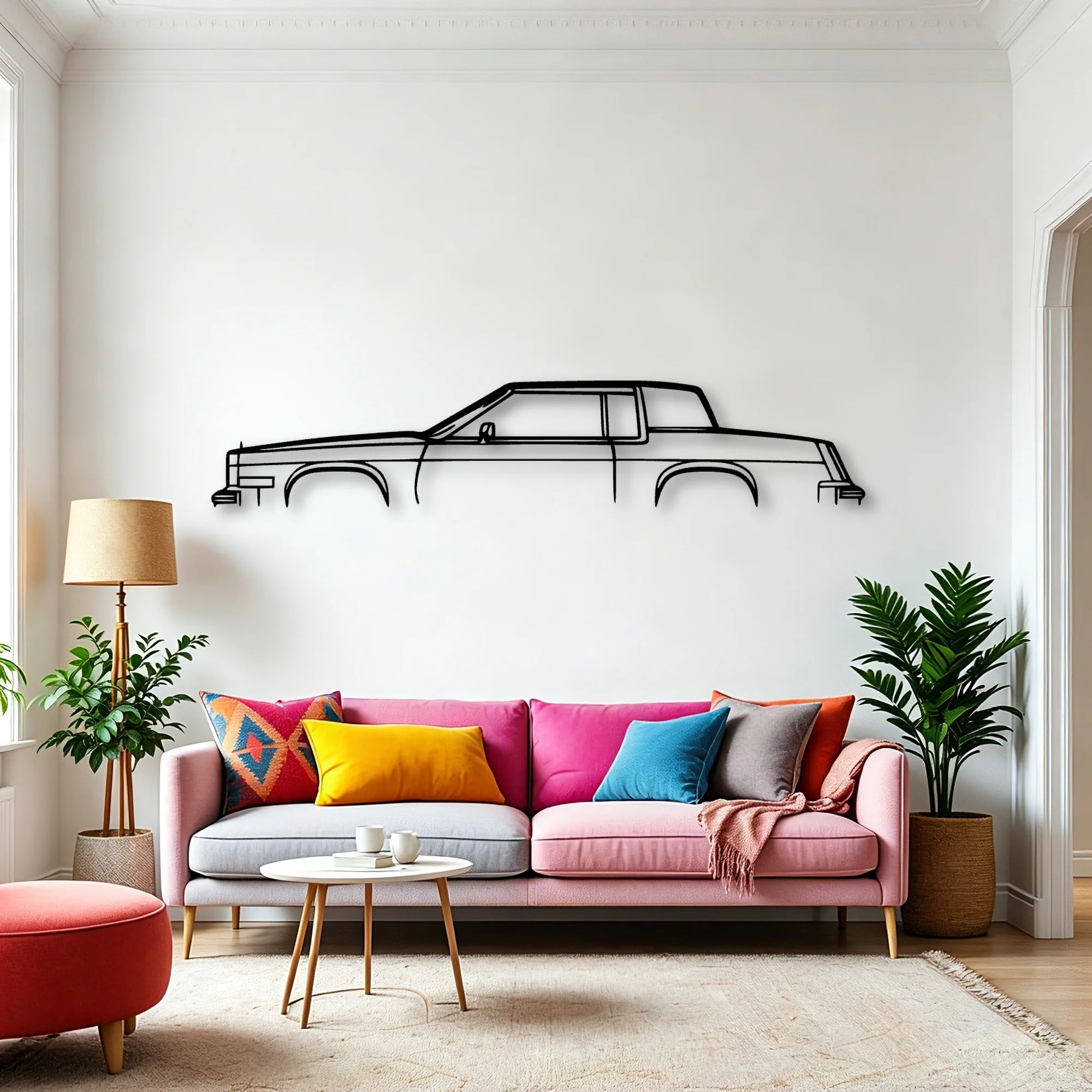 Eldo 1984 Classic Silhouette Metal Wall Art - Automotive Garage Decor