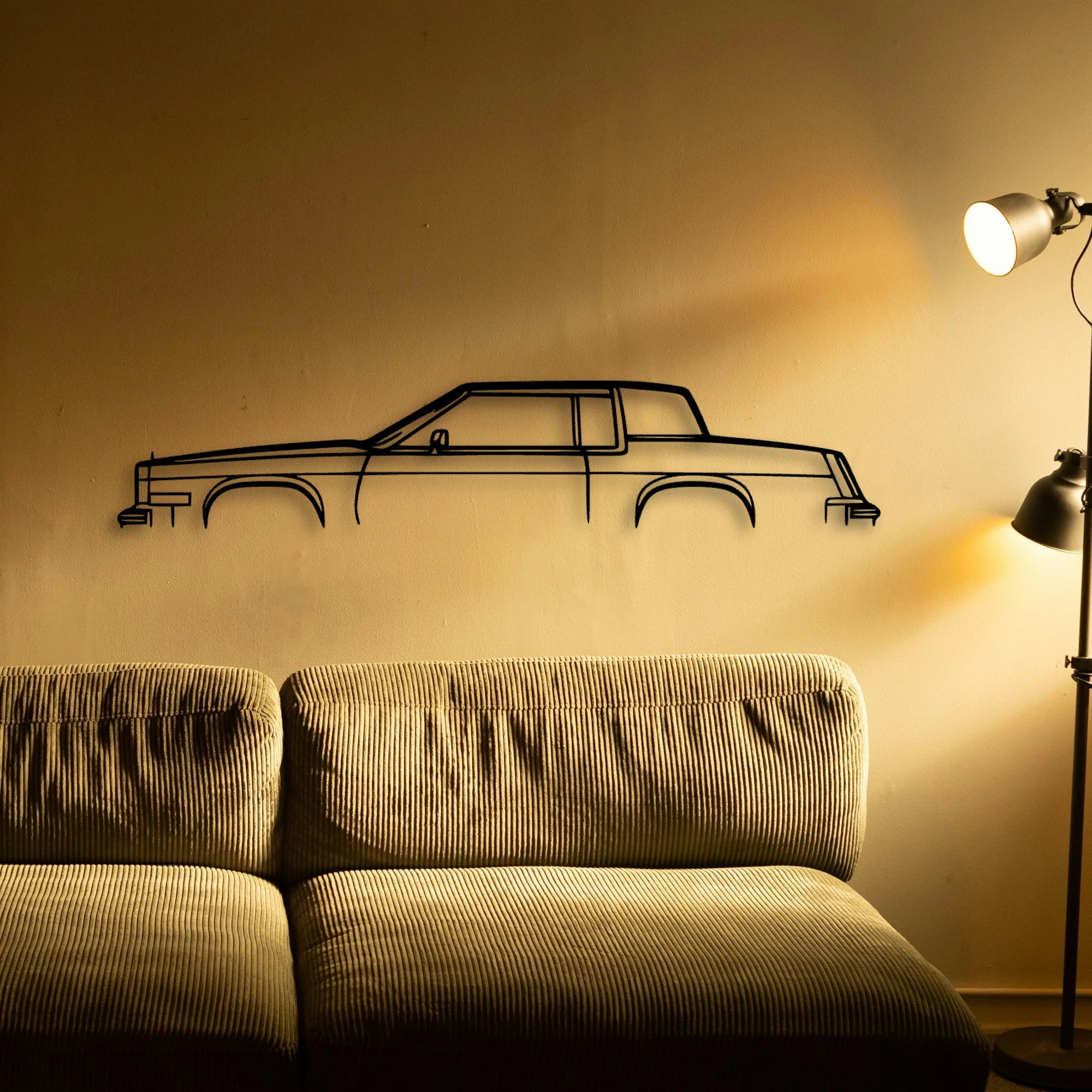Eldo 1984 Classic Silhouette Metal Wall Art - Automotive Garage Decor