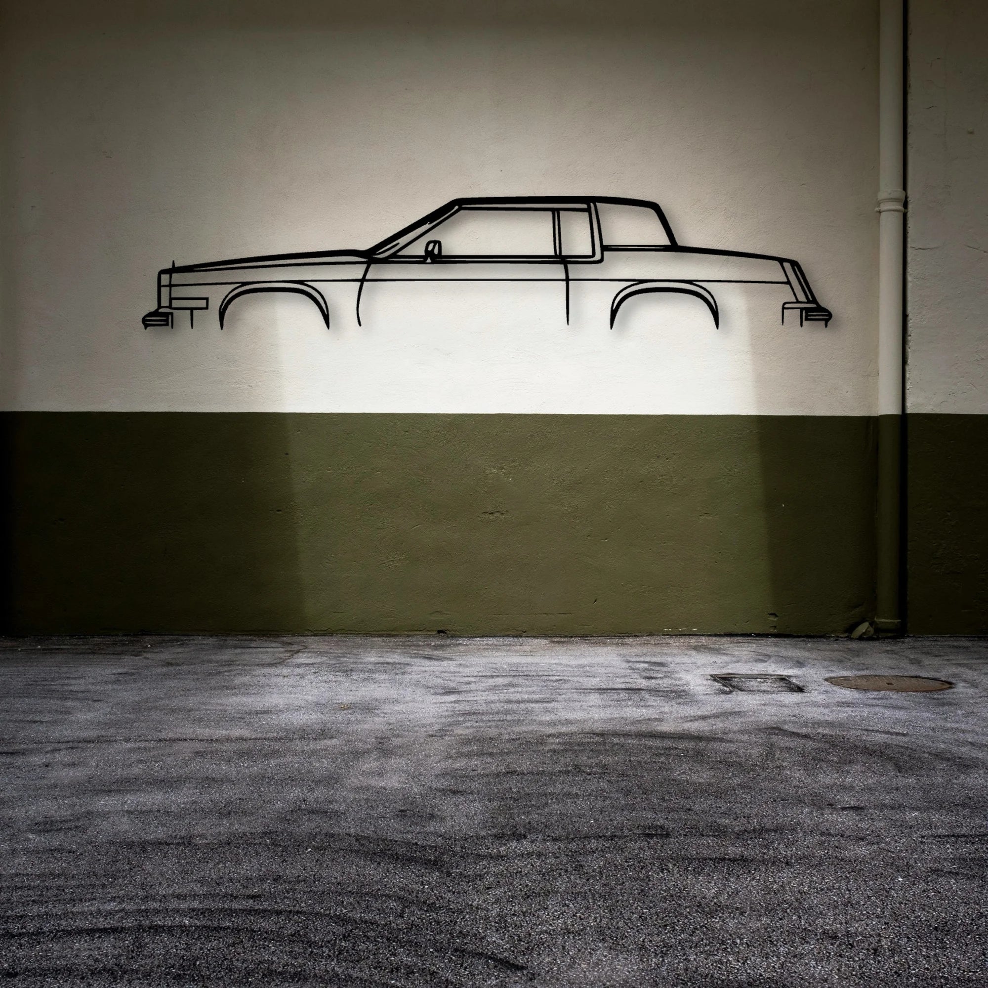 Eldo 1984 Classic Silhouette Metal Wall Art - Automotive Garage Decor