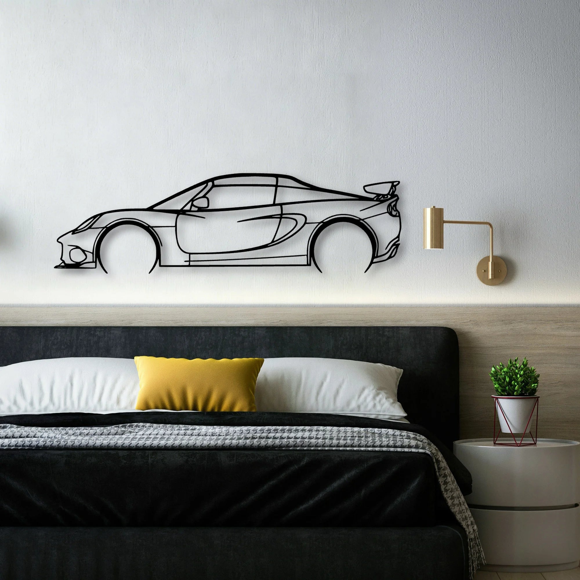 Elise Cup 250 2018 Classic Silhouette Metal Wall Art - Automotive Garage Decor