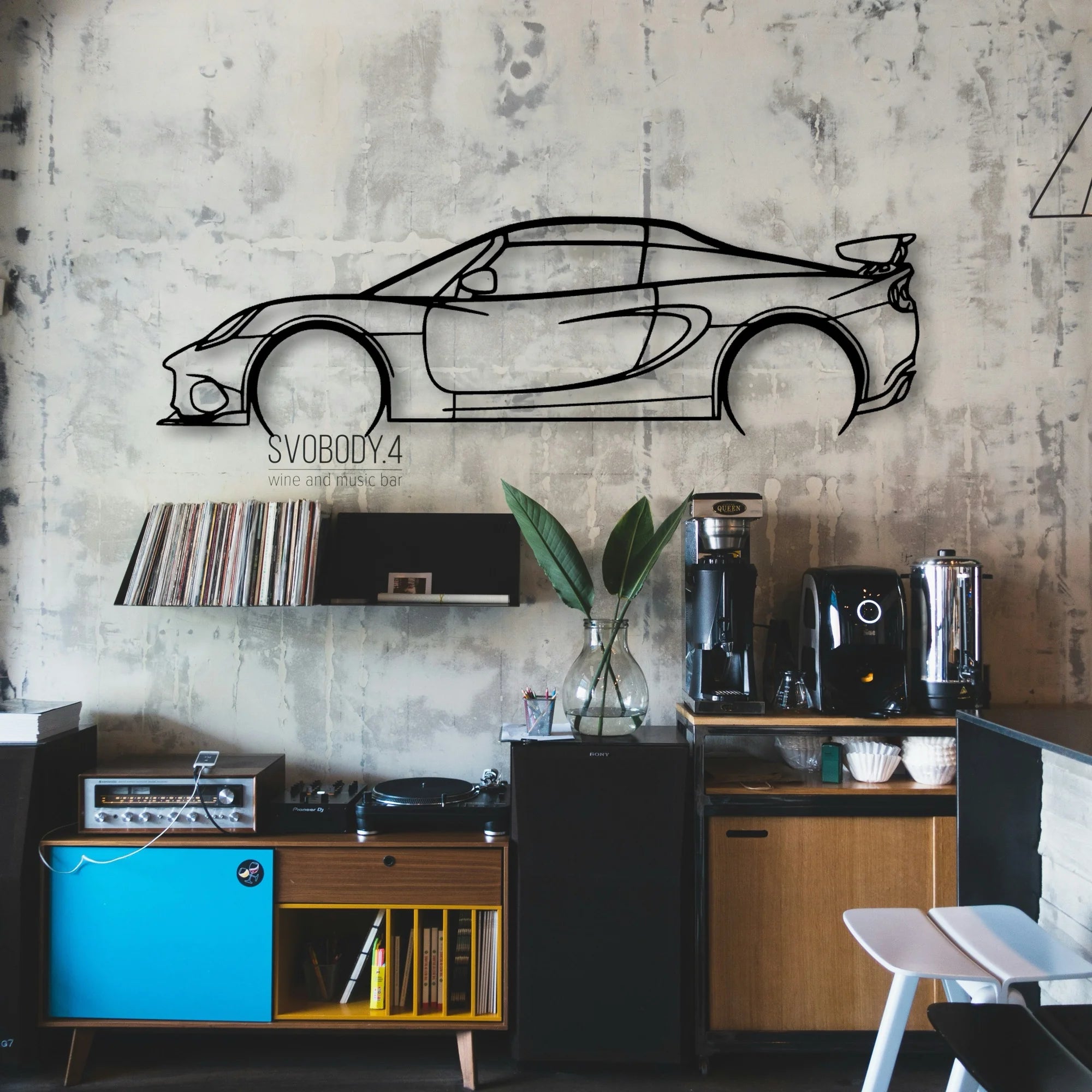 Elise Cup 250 2018 Classic Silhouette Metal Wall Art - Automotive Garage Decor