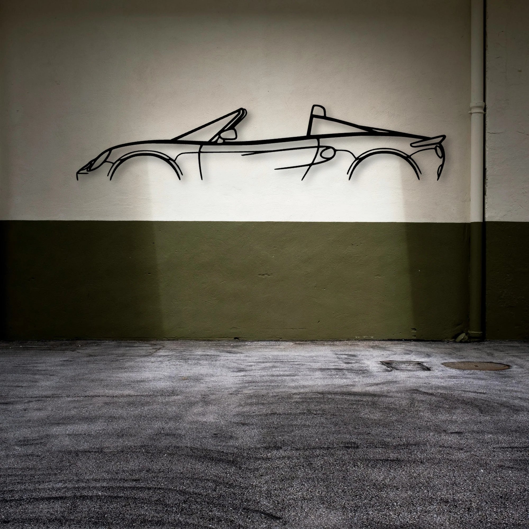 Elise S1 1997 Classic Silhouette Metal Wall Art - Automotive Garage Decor