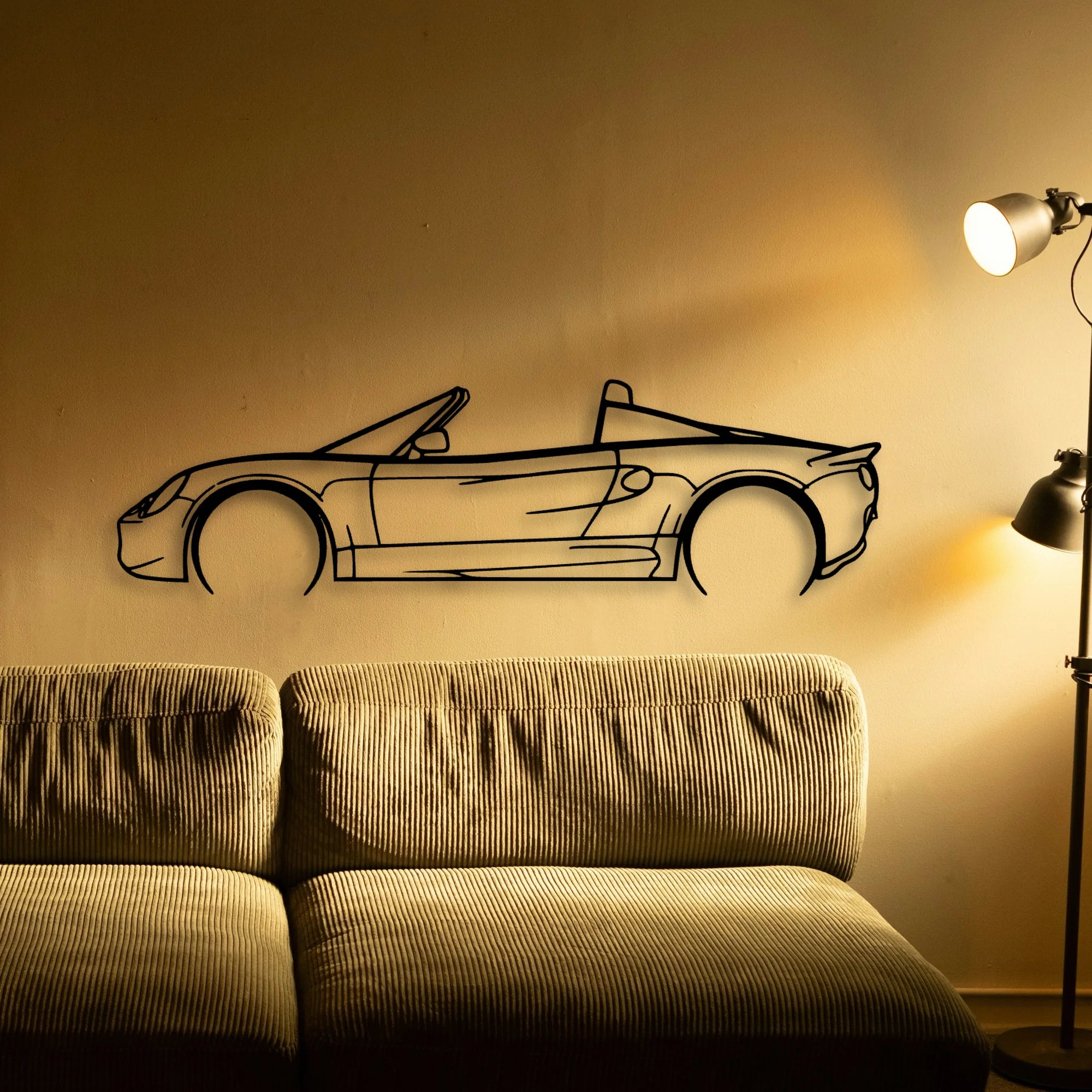 Elise S1 1999 Classic Silhouette Metal Wall Art - Automotive Garage Decor