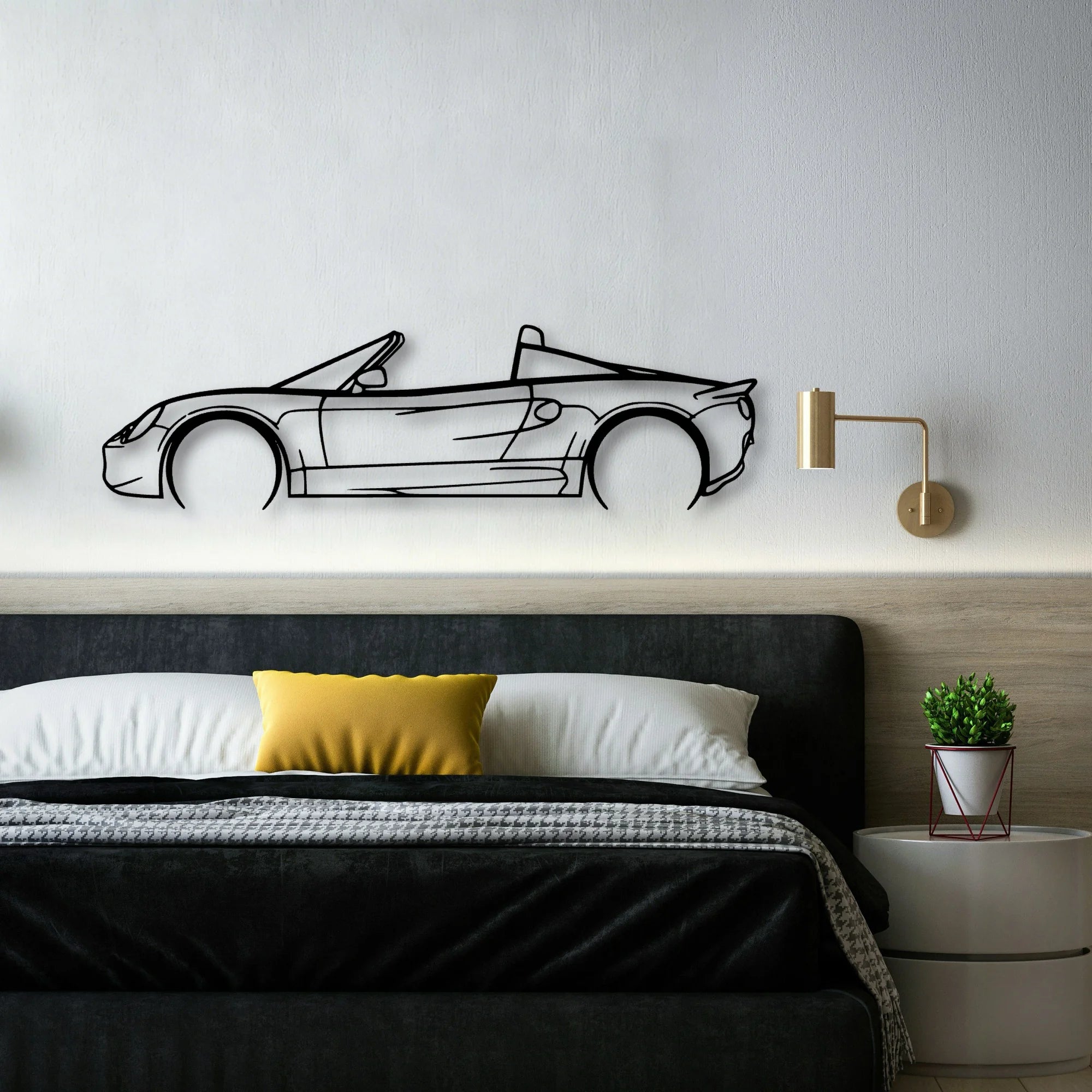Elise S1 1999 Classic Silhouette Metal Wall Art - Automotive Garage Decor