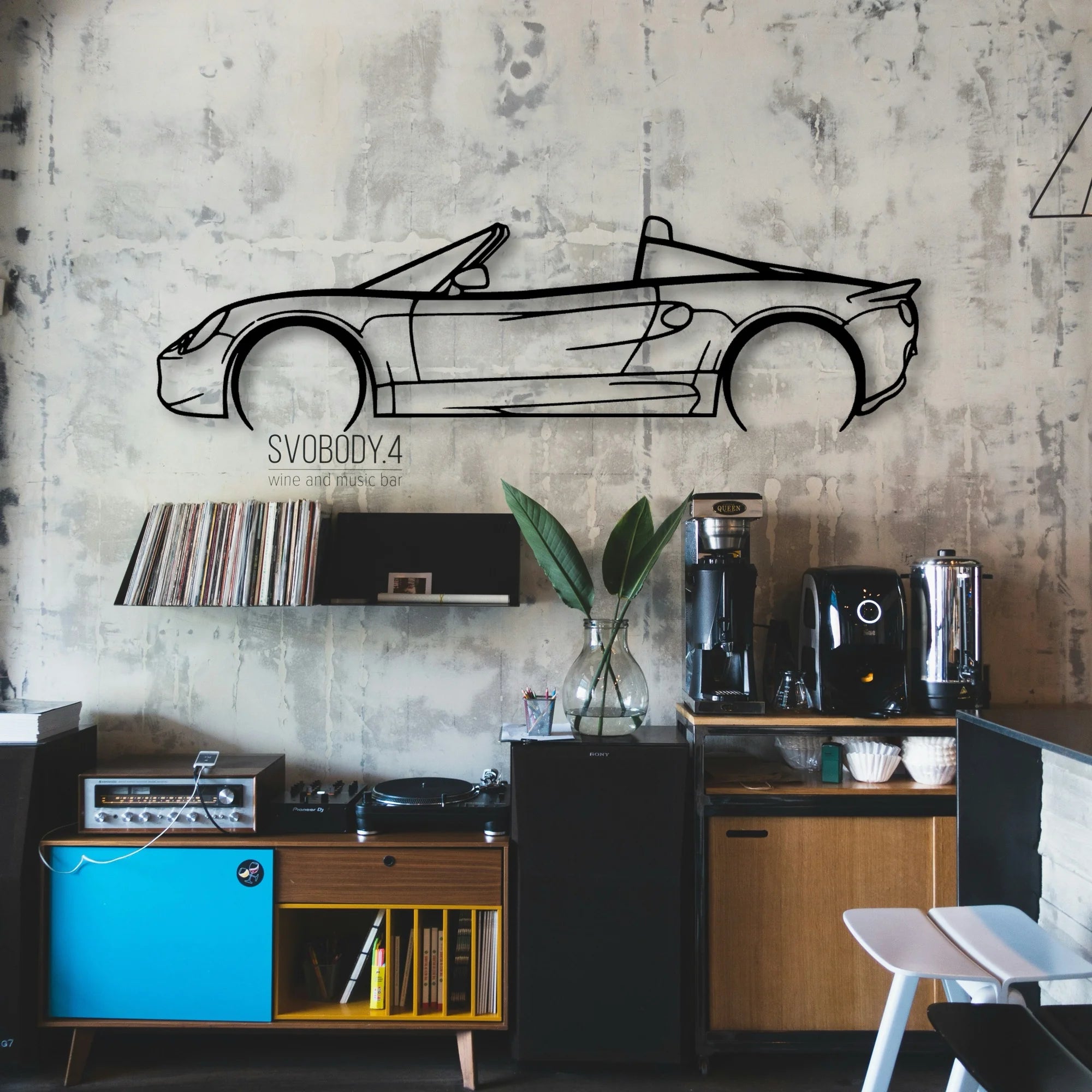 Elise S1 1999 Classic Silhouette Metal Wall Art - Automotive Garage Decor