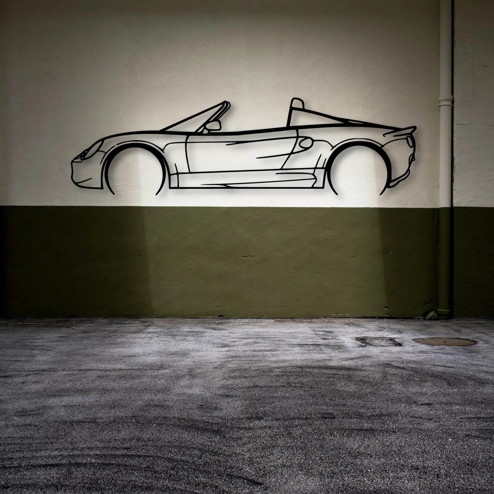 Elise S1 1999 Classic Silhouette Metal Wall Art - Automotive Garage Decor