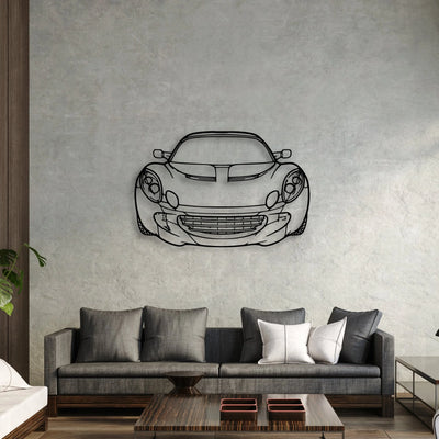 Elise SC 2010 Classic Silhouette Metal Wall Art - Automotive Garage Decor