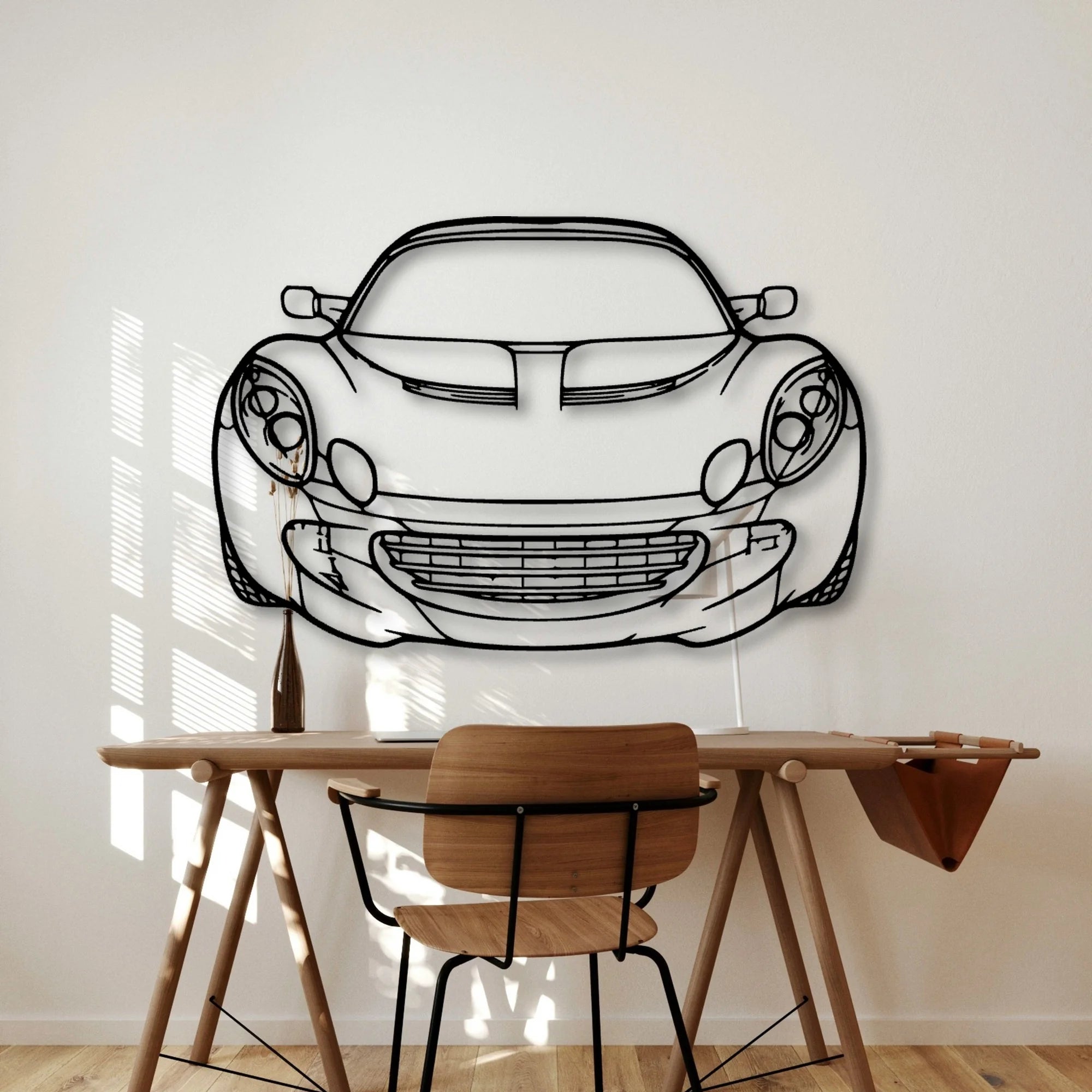 Elise SC 2010 Classic Silhouette Metal Wall Art - Automotive Garage Decor
