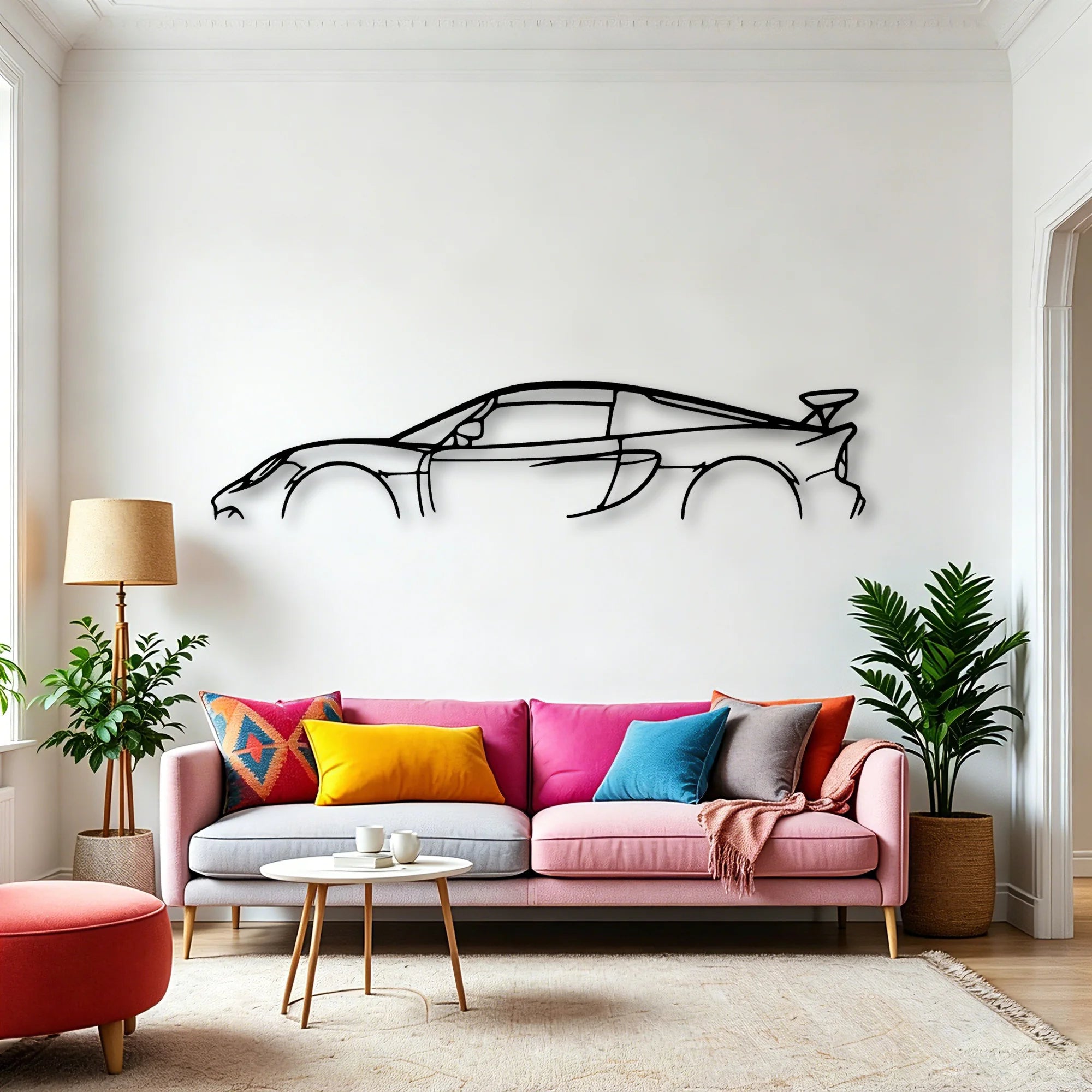Exige 350 Cup 2017 Classic Silhouette Metal Wall Art - Automotive Garage Decor