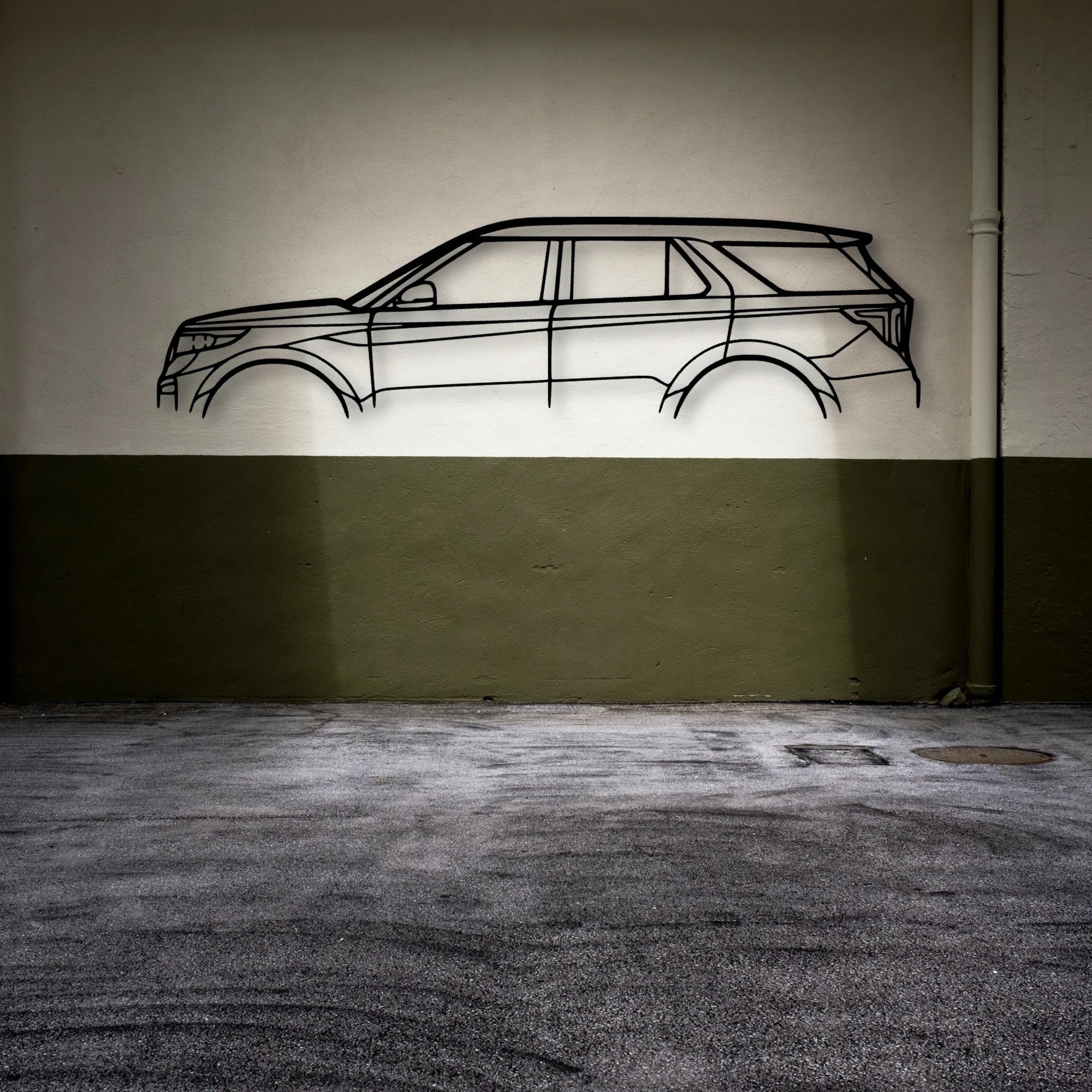 Explorer 2022 Classic Silhouette Metal Wall Art - Automotive Garage Decor