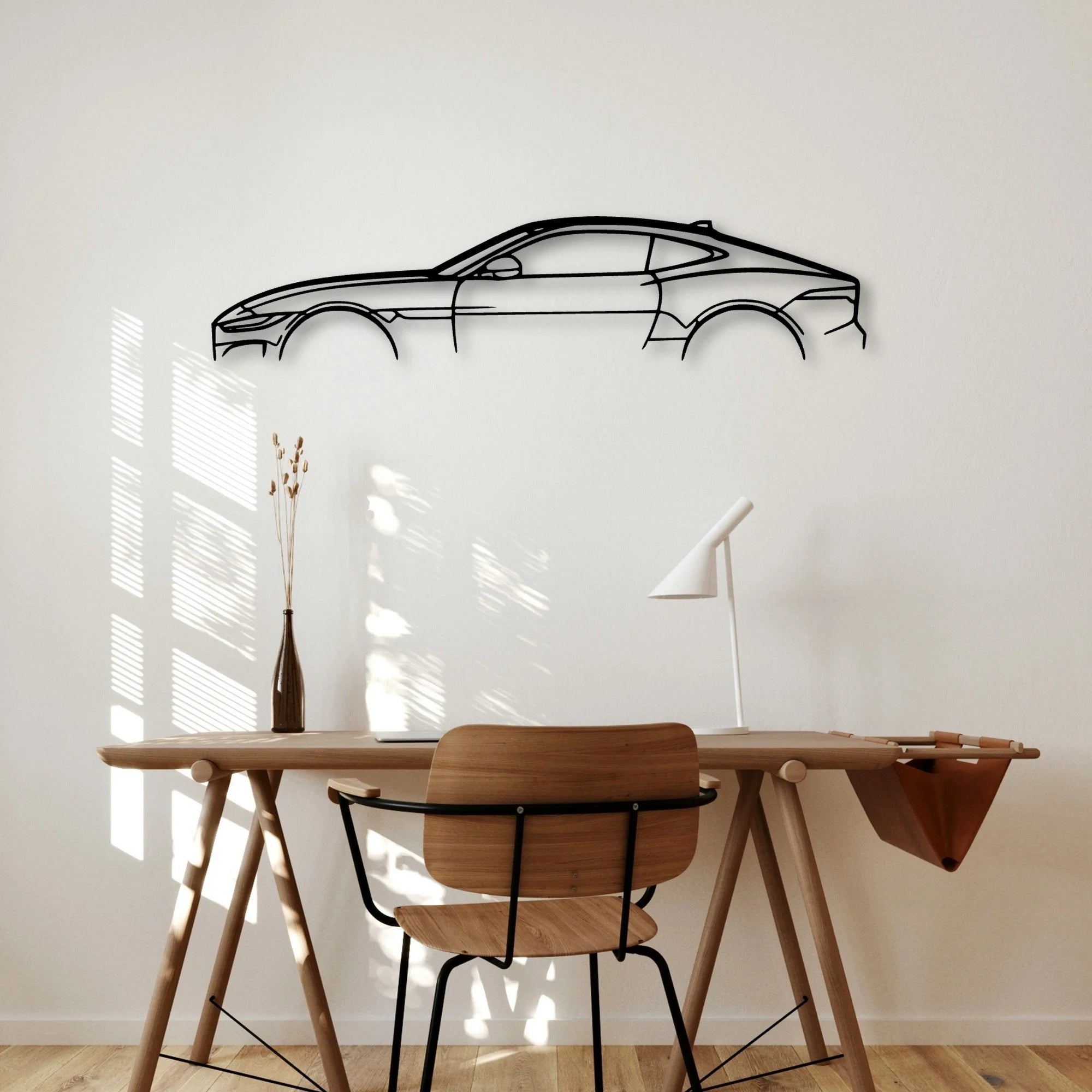 F TYPE Classic Silhouette Metal Wall Art - Automotive Garage Decor