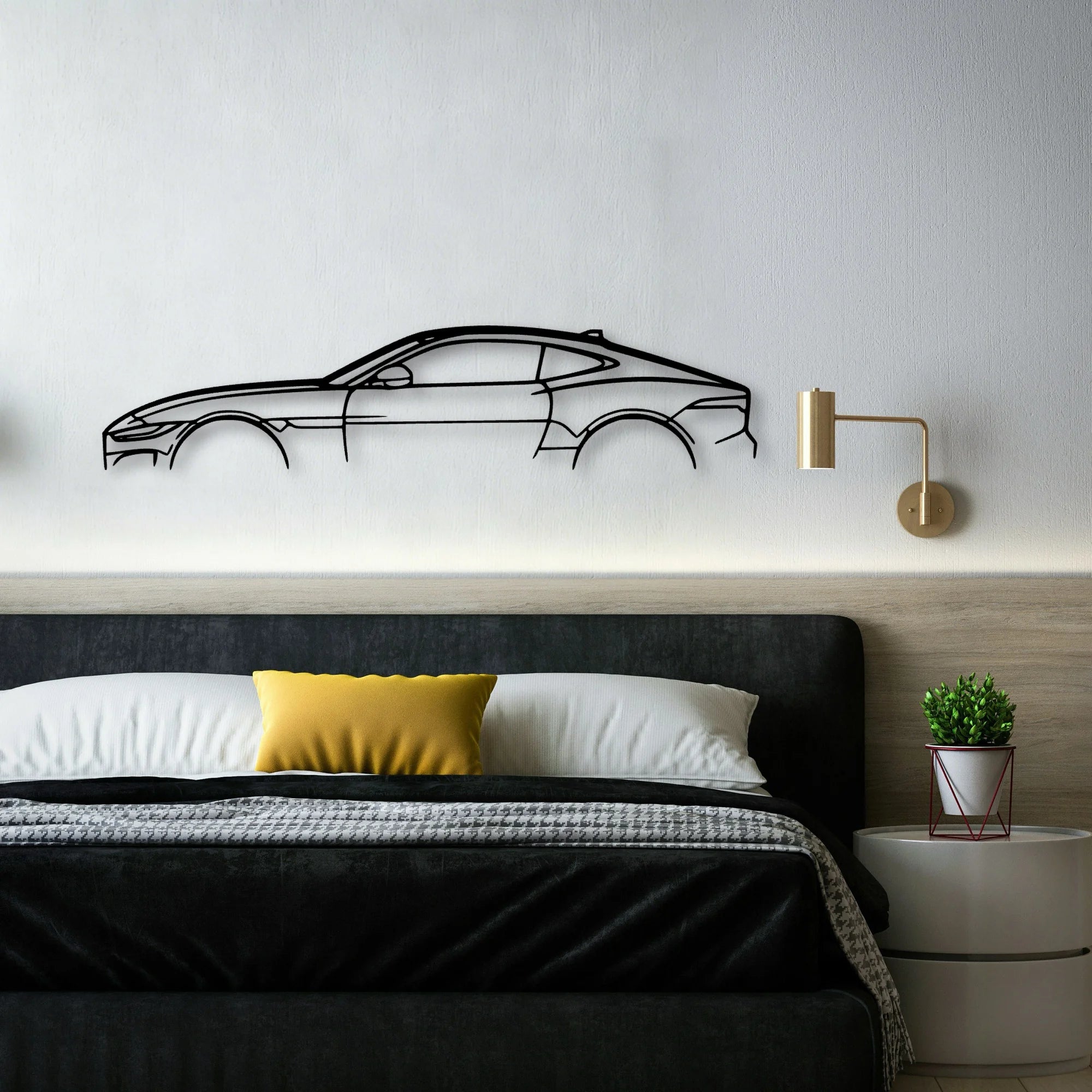 F TYPE Classic Silhouette Metal Wall Art - Automotive Garage Decor