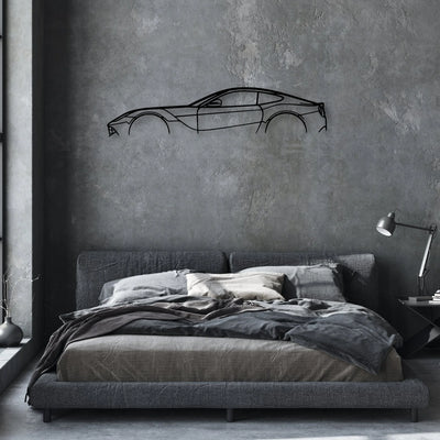 F12 Classic Silhouette Metal Wall Art - Automotive Garage Decor