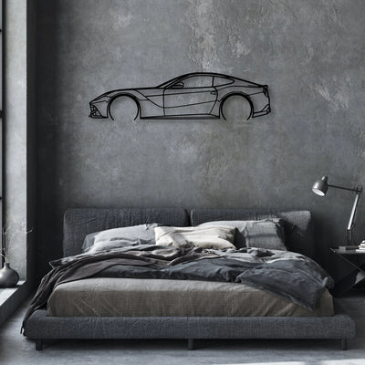 F12 2 Classic Silhouette Metal Wall Art - Automotive Garage Decor