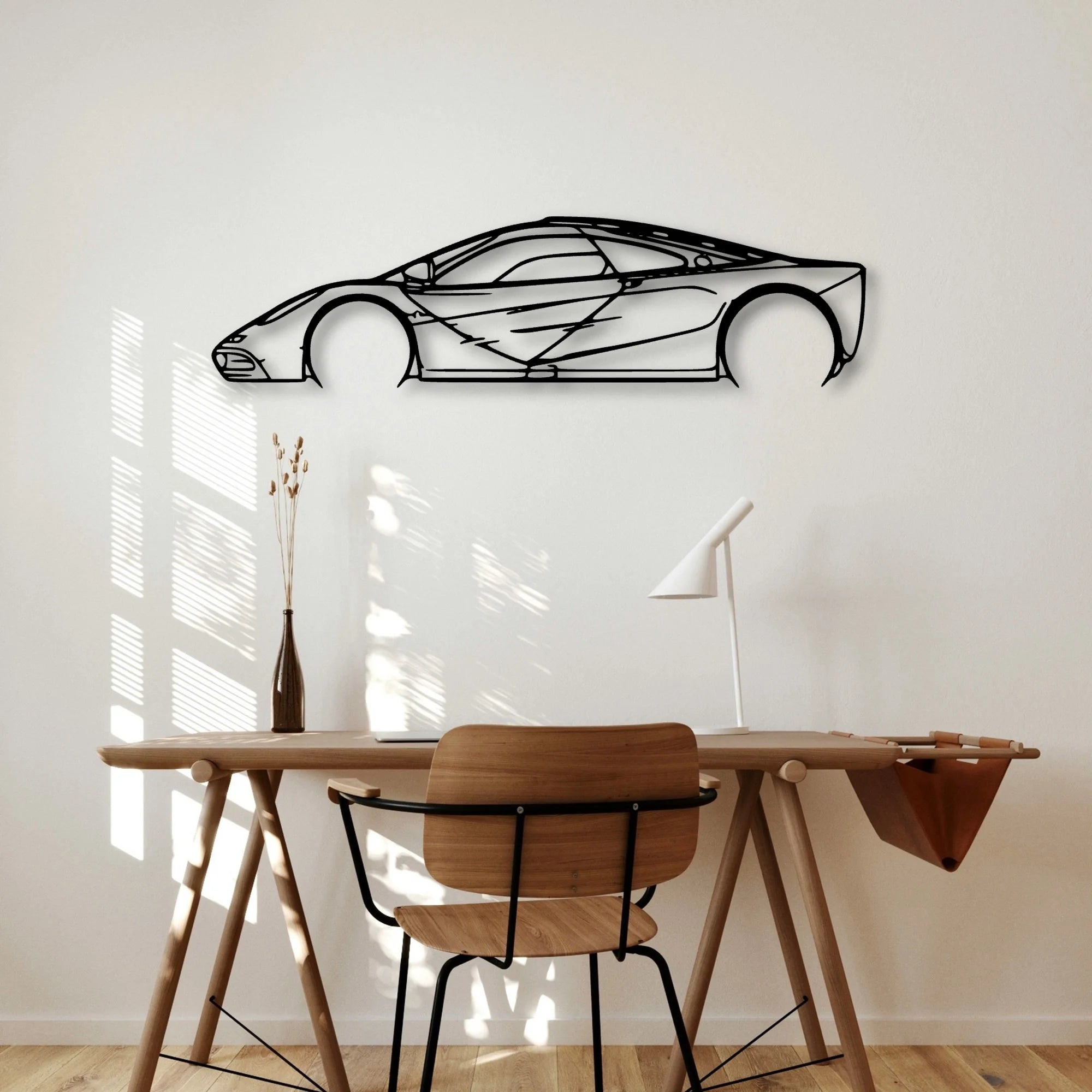 F1 1997 Classic Silhouette Metal Wall Art - Automotive Garage Decor