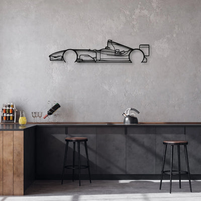 F1 2004 Classic Silhouette Metal Wall Art - Automotive Garage Decor
