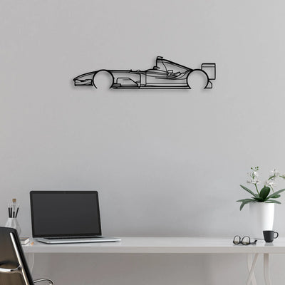 F1 2004 Classic Silhouette Metal Wall Art - Automotive Garage Decor