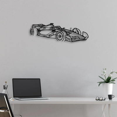 F1 2024 SF-24 Angle Classic Silhouette Metal Wall Art - Automotive Garage Decor