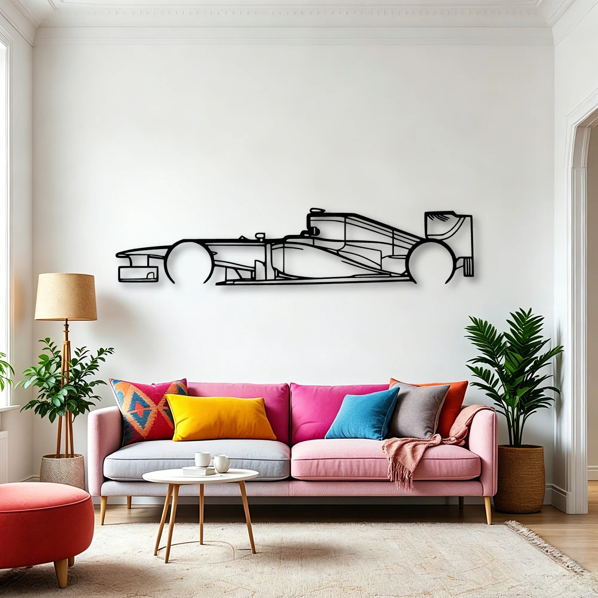 F1 RB8 2012 Classic Silhouette Metal Wall Art - Automotive Garage Decor