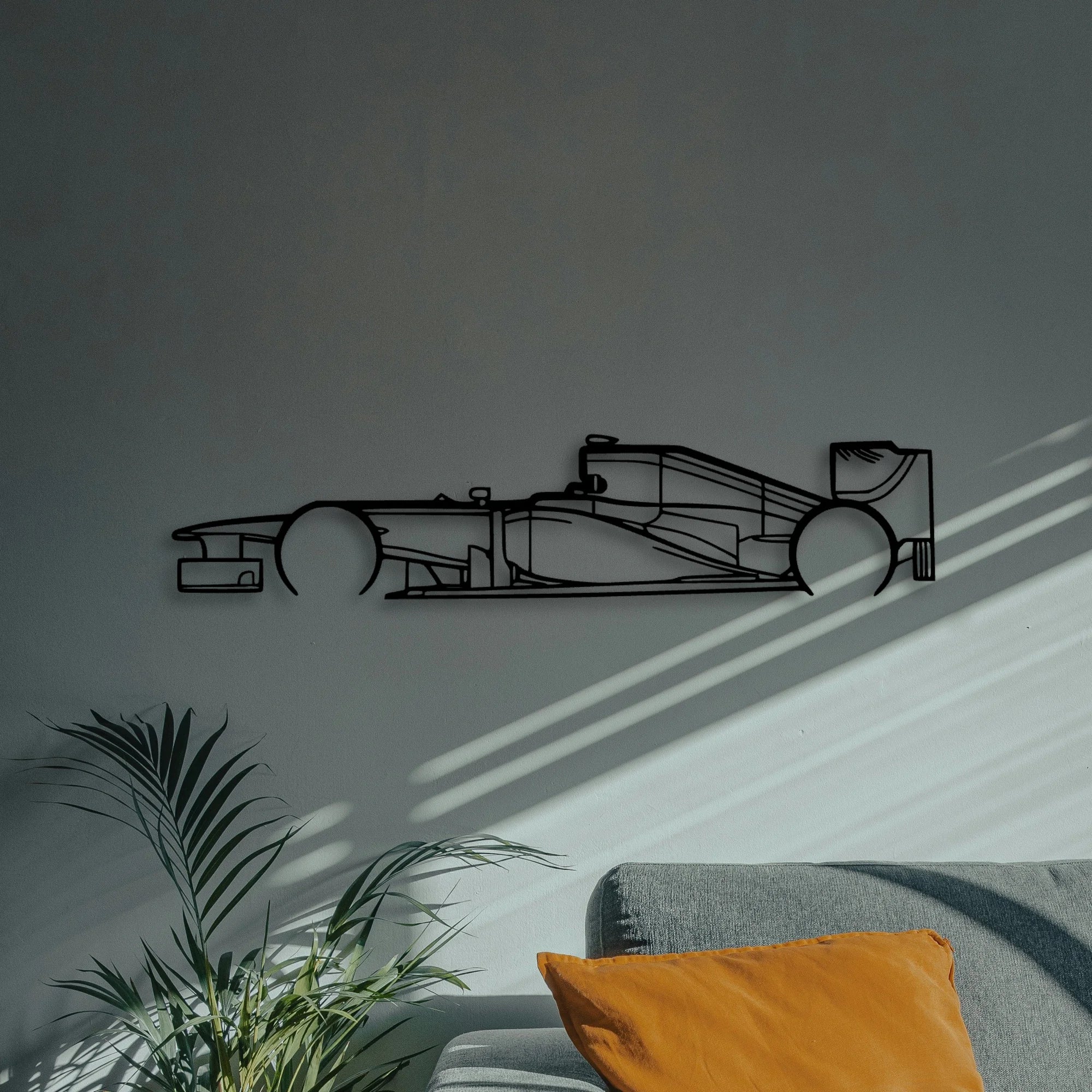 F1 RB8 2012 Classic Silhouette Metal Wall Art - Automotive Garage Decor