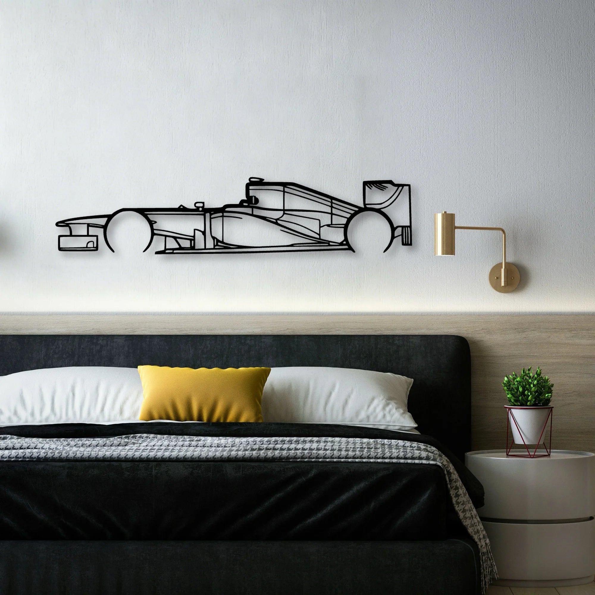 F1 RB8 2012 Classic Silhouette Metal Wall Art - Automotive Garage Decor