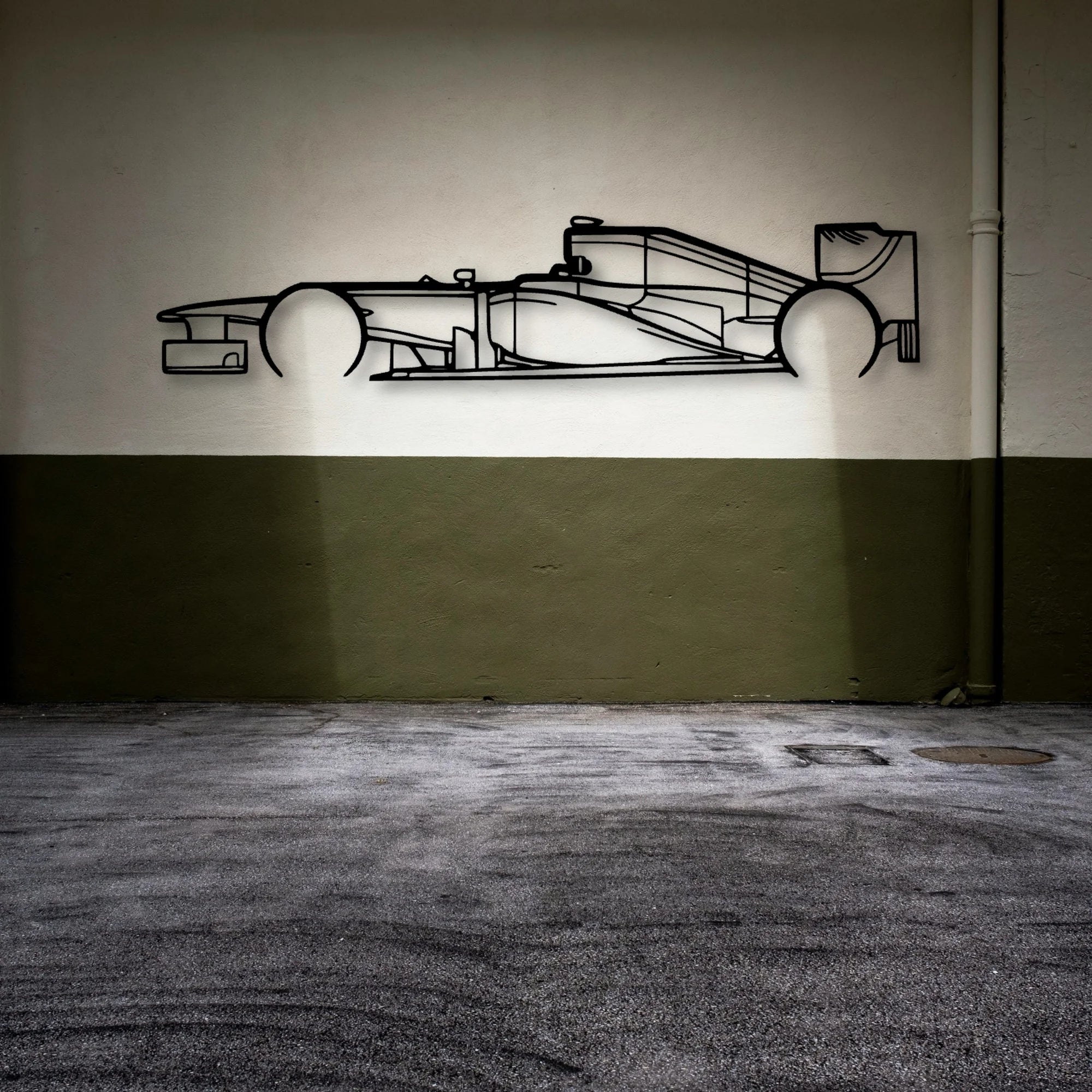 F1 RB8 2012 Classic Silhouette Metal Wall Art - Automotive Garage Decor