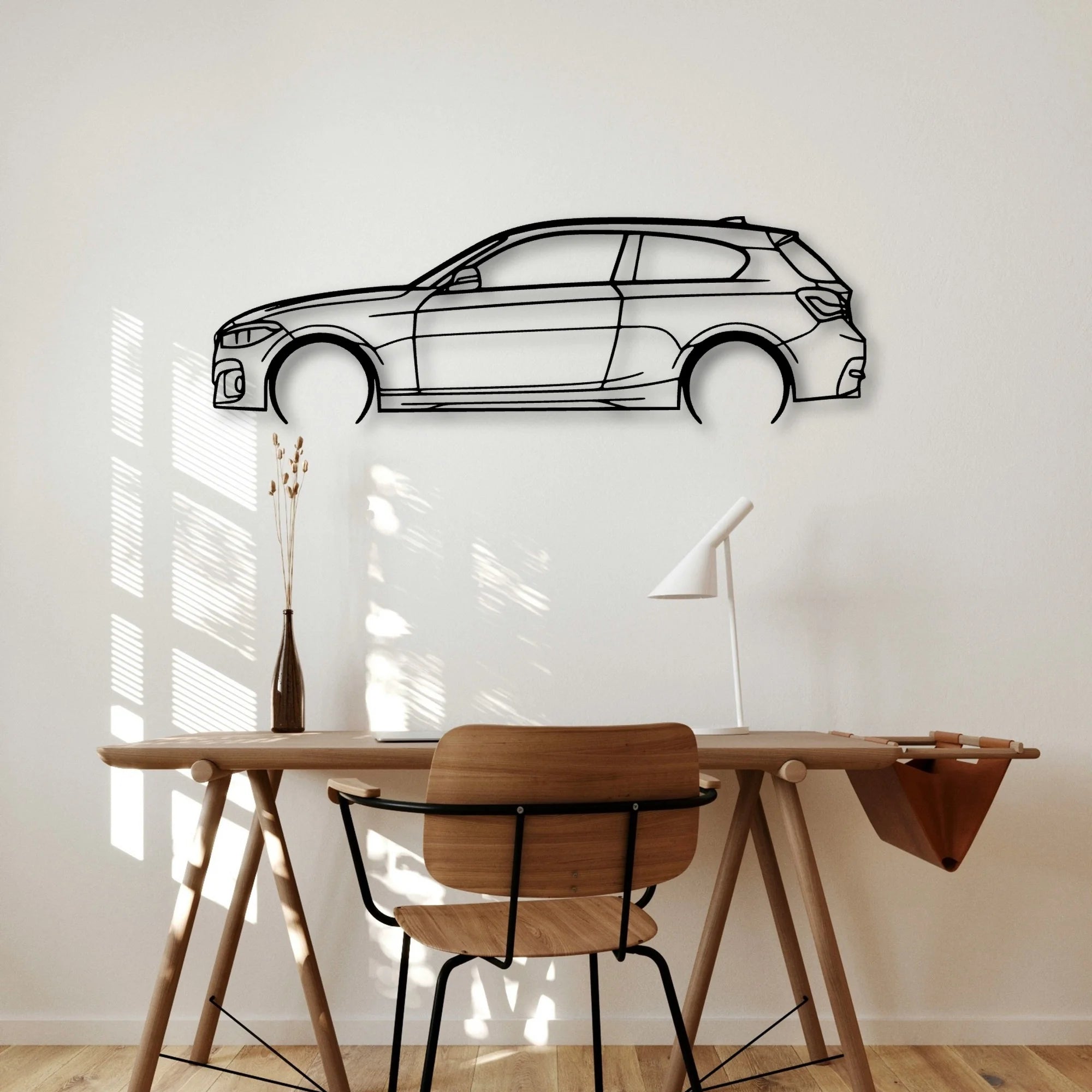 F21 118 2018 Classic Silhouette Metal Wall Art - Automotive Garage Decor