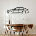 F30 M 2 Classic Silhouette Metal Wall Art - Automotive Garage Decor