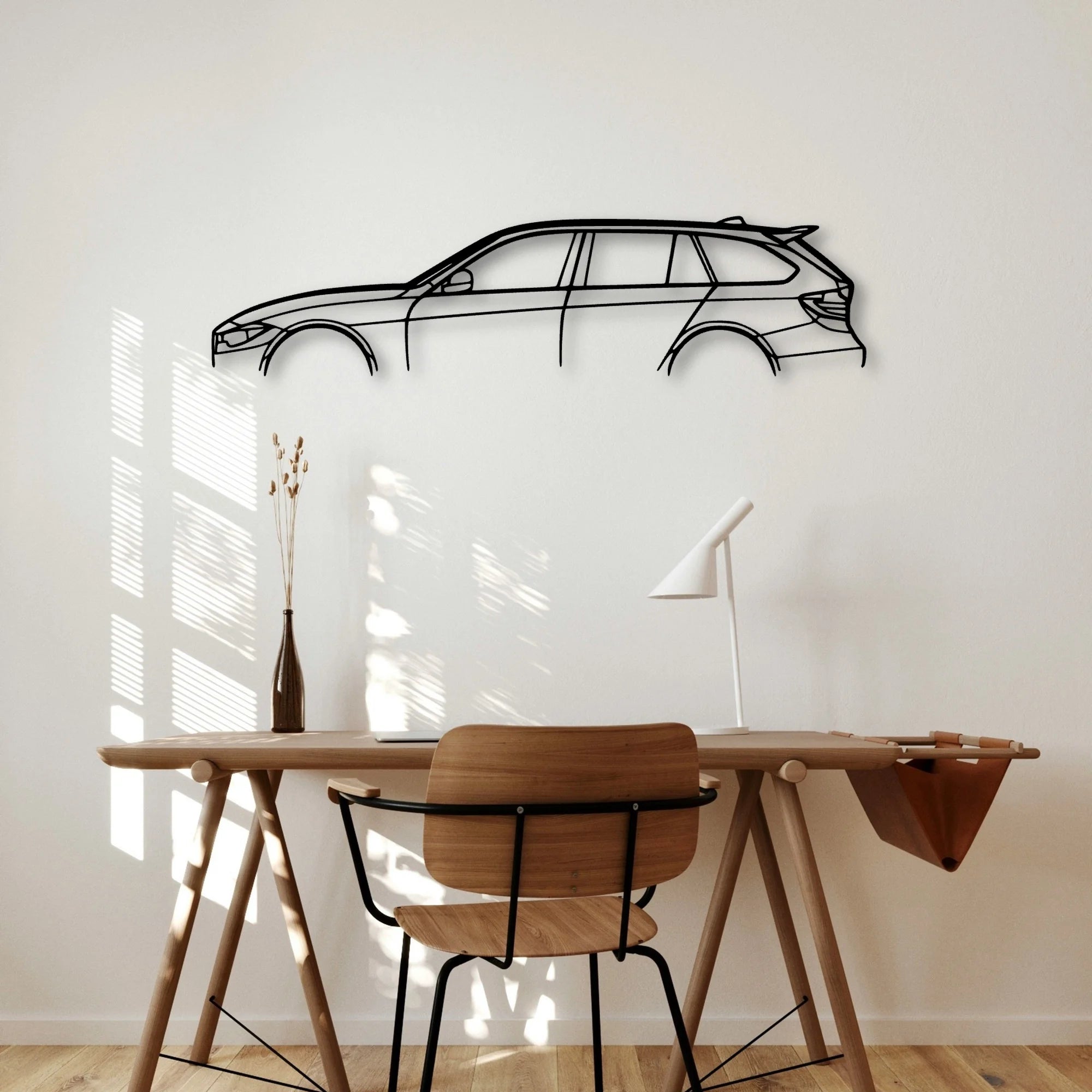 F31 2015 Classic Silhouette Metal Wall Art - Automotive Garage Decor