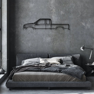 F350 2003 Classic Silhouette Metal Wall Art - Automotive Garage Decor