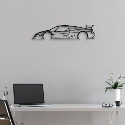 F50 GT Classic Silhouette Metal Wall Art - Automotive Garage Decor