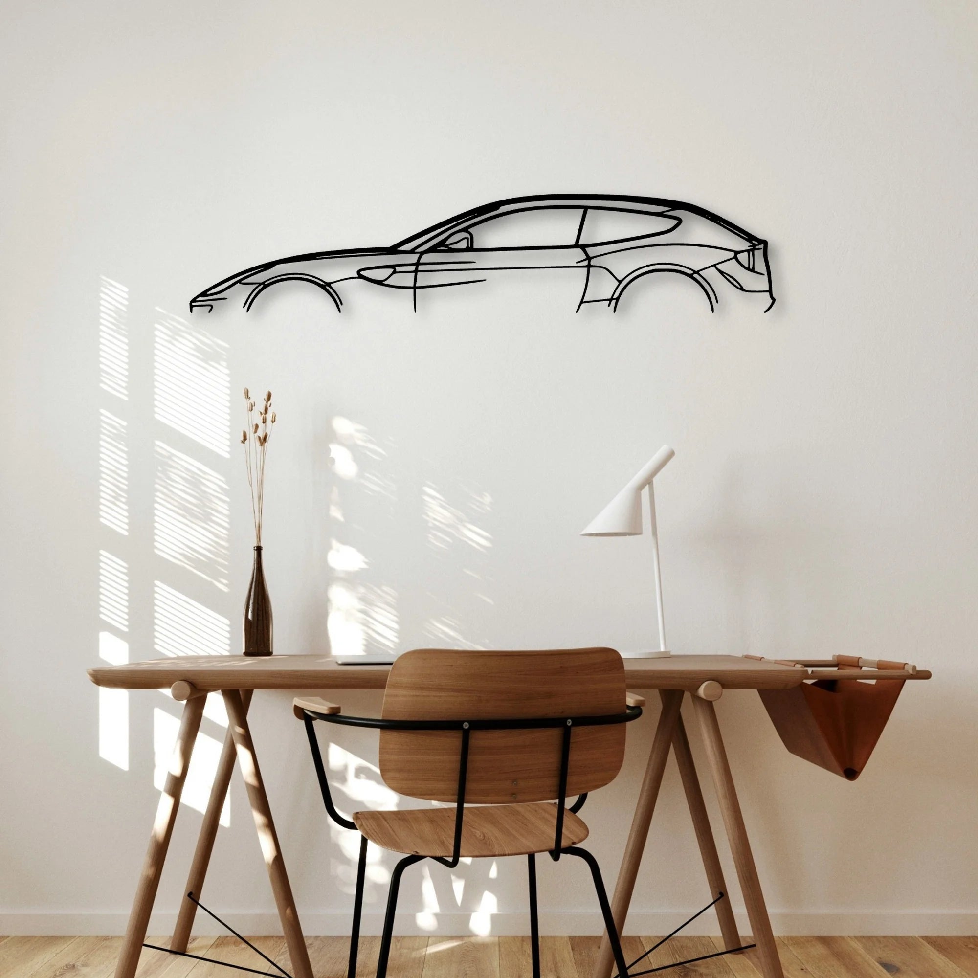 FF 2012 Classic Silhouette Metal Wall Art - Automotive Garage Decor