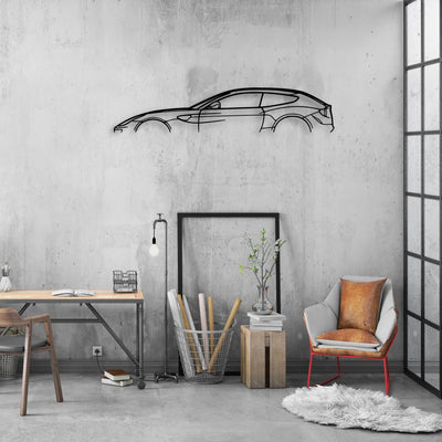 FF 2012 Classic Silhouette Metal Wall Art - Automotive Garage Decor