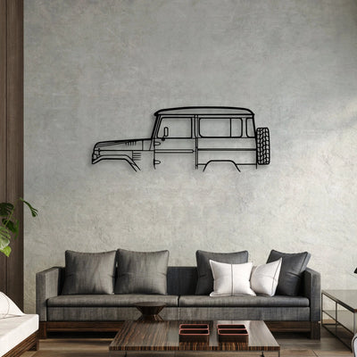 FJ40 1978 Classic Silhouette Metal Wall Art - Automotive Garage Decor