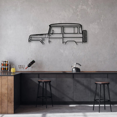 FJ40 1978 Classic Silhouette Metal Wall Art - Automotive Garage Decor
